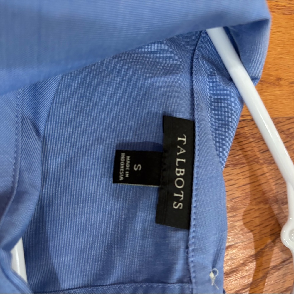 Talbots Sabrina Top, featuring a distinctive portrait collar 3/4 sleeves S - Picture 3 of 5
